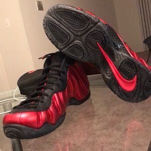 Air Foamposite Pro//University Red & Black